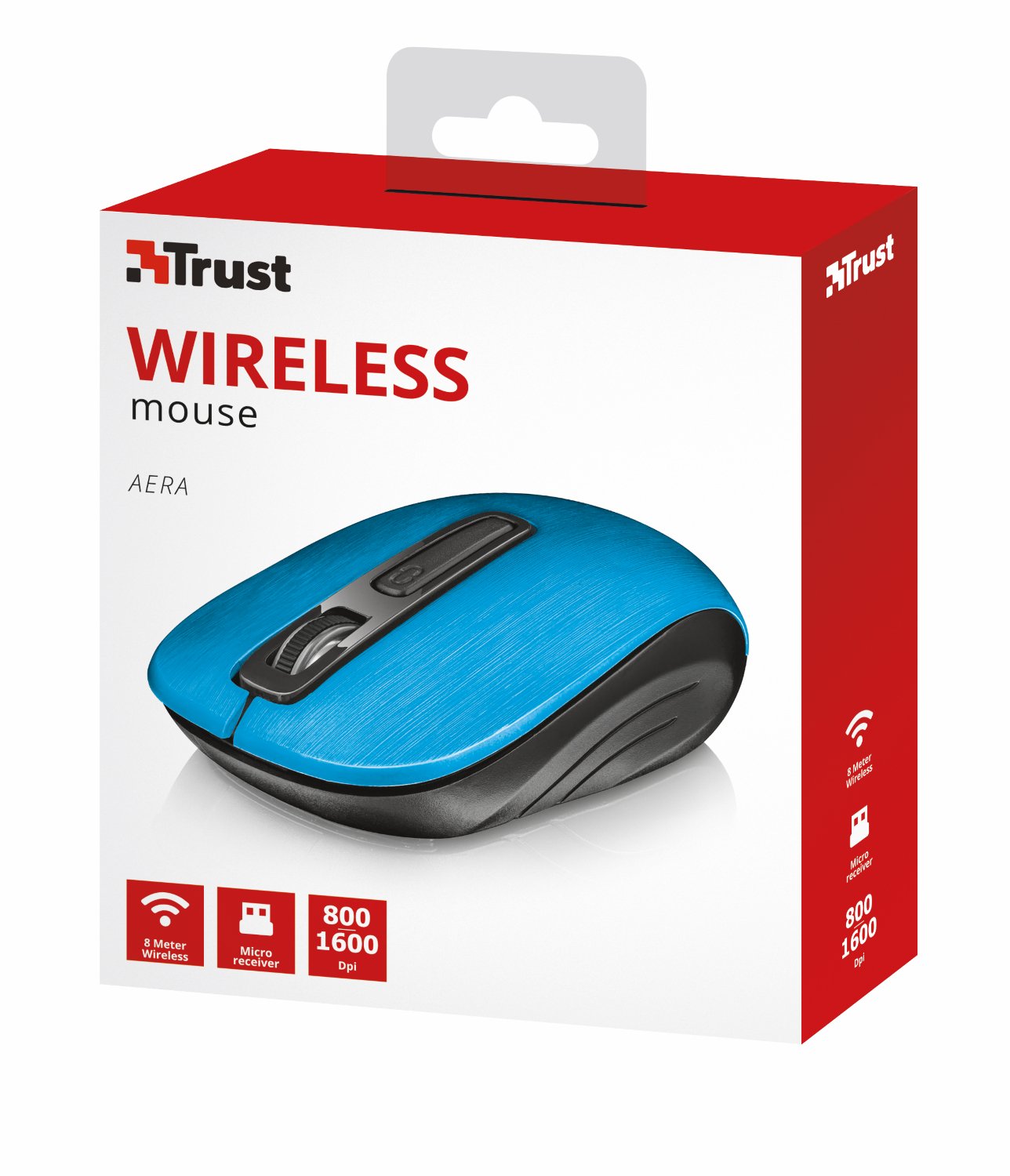 Trust Aera - Souris sans fil, bleue Trust Aera - Souris sans fil, bleue